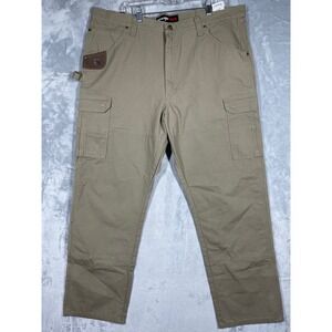 Wrangler Riggs Workwear Ranger Relaxed Fit Cargo Pants Bark 103W060BR Mens 42x32